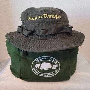 National Park Conservation Association fanny pack & Junior Ranger bucket hat.